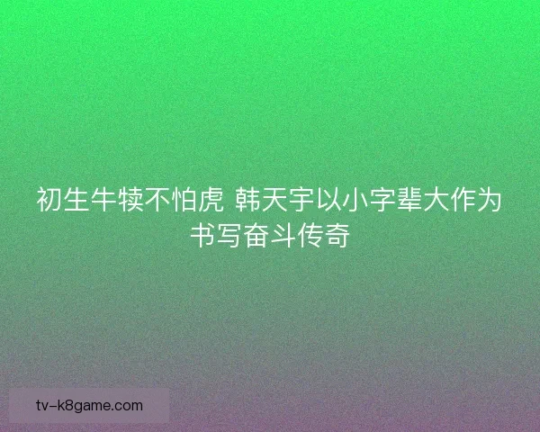 初生牛犊不怕虎 韩天宇以小字辈大作为书写奋斗传奇